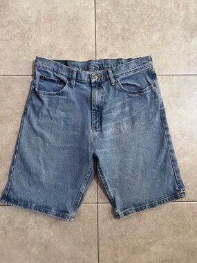 Wrangler Vintage Style Relaxed Fit Shorts Men Size 34 Light Blue